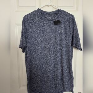 NWT Under Armour Men's Heathered Navy Tee